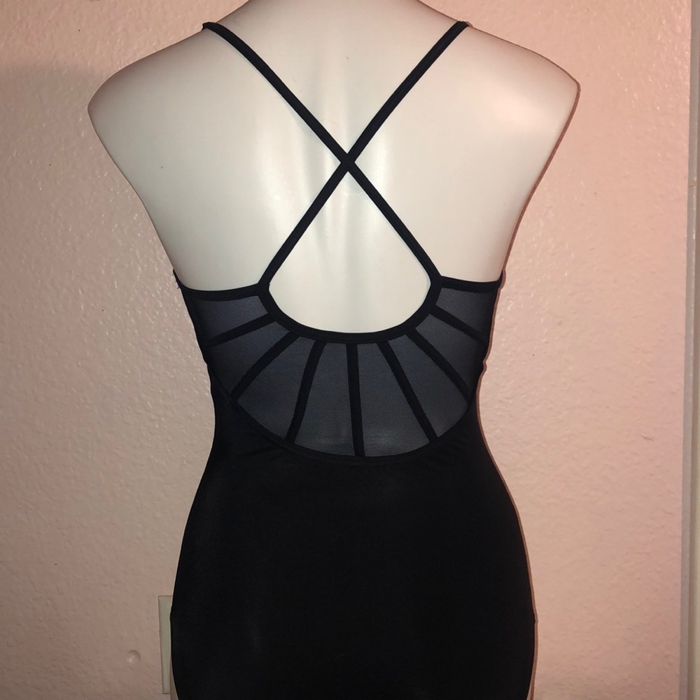 Black Mesh Leotard Size SA